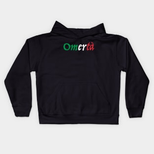 Omerta Italian Flag - A Mulberry Mobsters Kids Hoodie